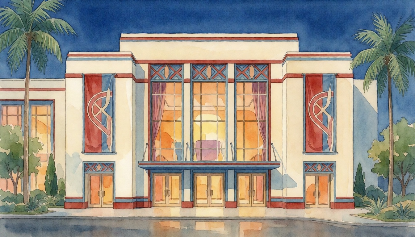 Arts & Culture in Coral Springs — watercolor illustration