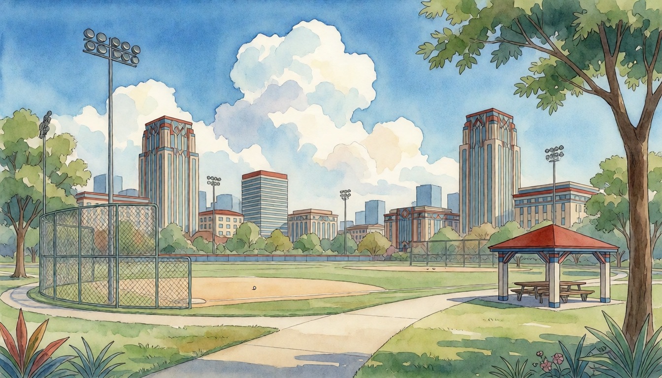 The Best Parks in Coral Springs — watercolor illustration