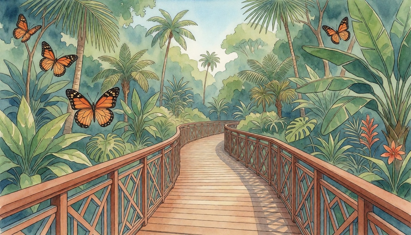 Nature & the Deerfield Beach Arboretum — watercolor illustration