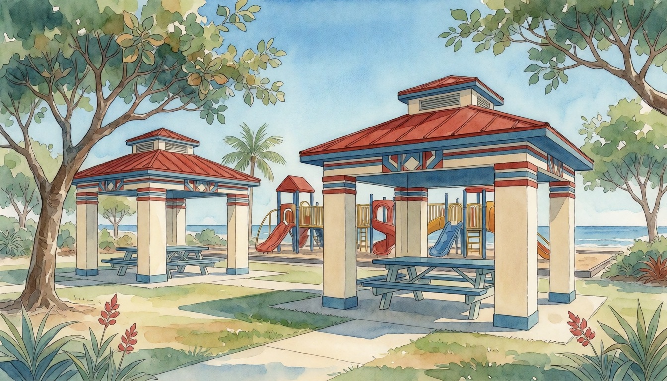 The Best Parks in Deerfield Beach — watercolor illustration