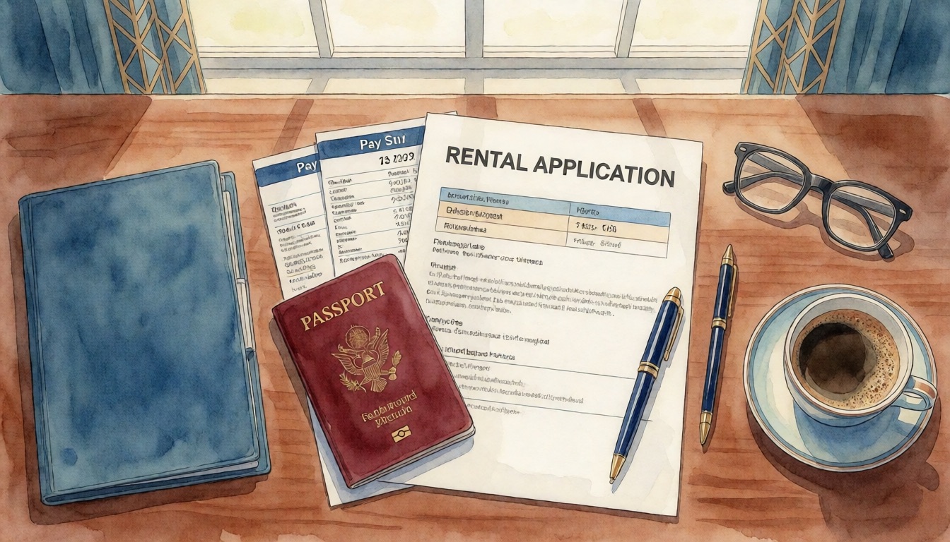 Documents Needed to Rent in Florida: 7-Item Checklist (2026) — watercolor illustration