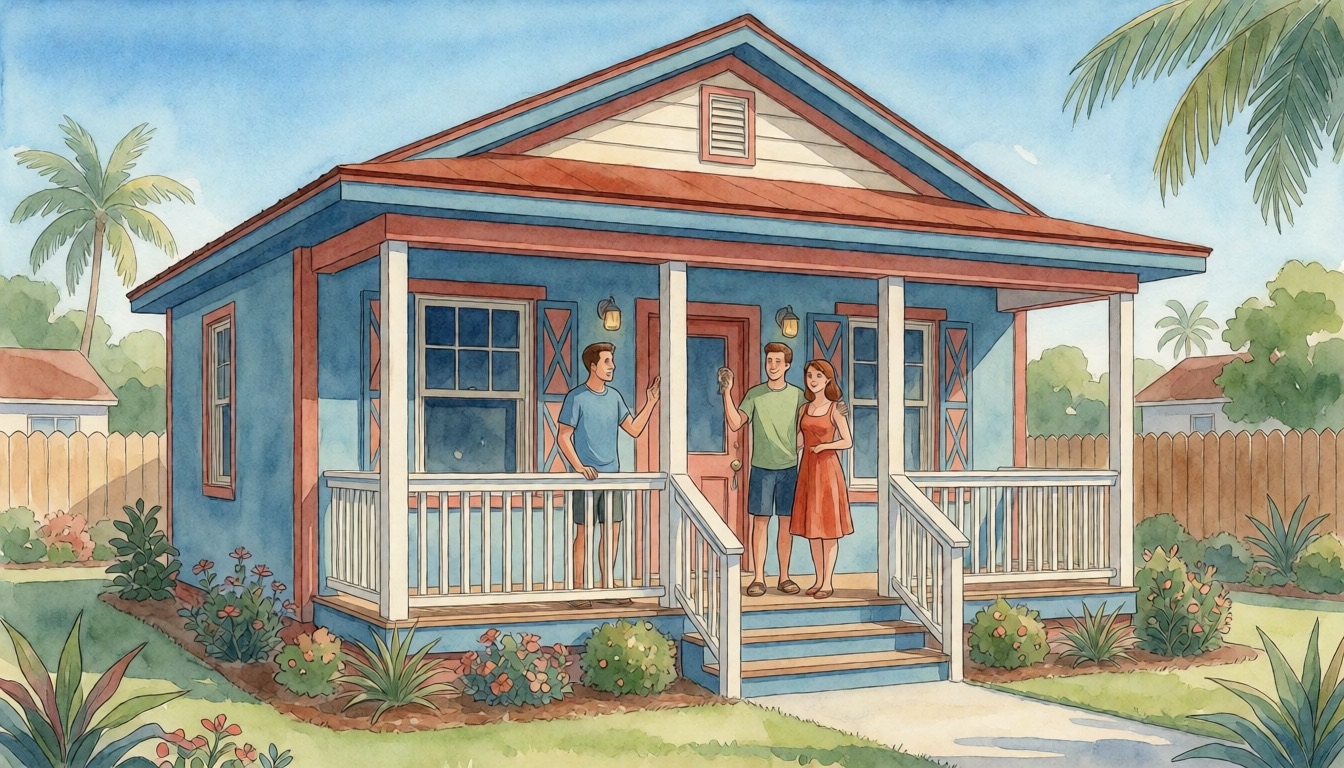 A First-Time Home Buyer's Guide — watercolor illustration