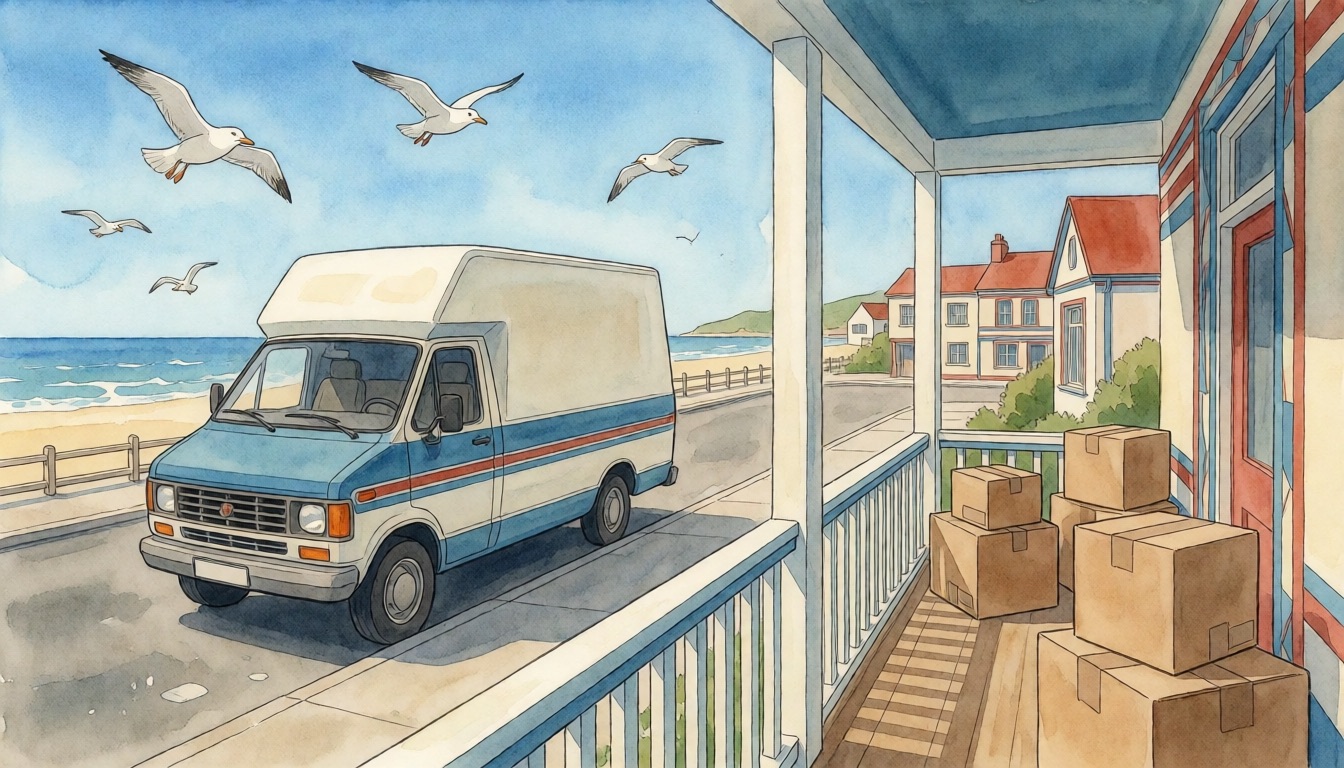 Moving to Deerfield Beach from Out of State — watercolor illustration