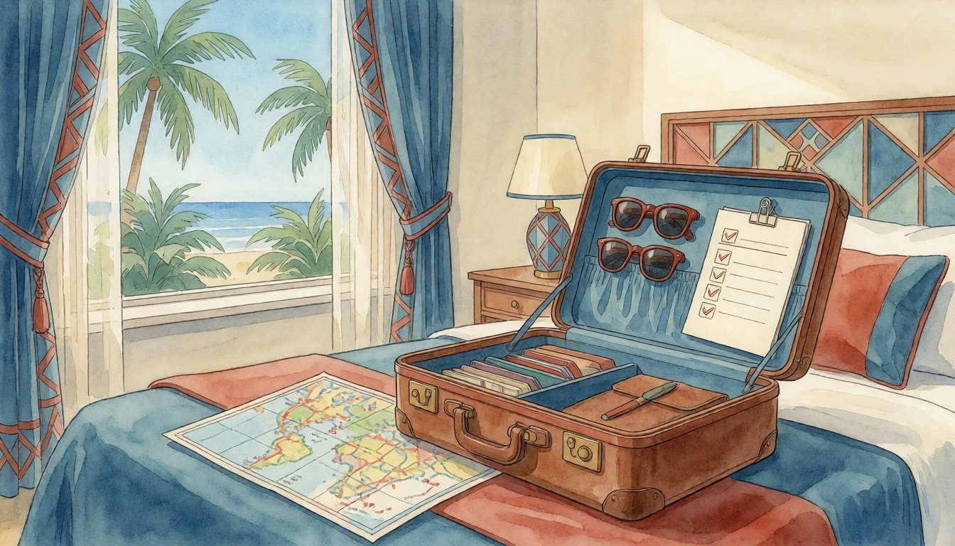 Moving to South Florida: The Newcomer's Checklist — watercolor illustration