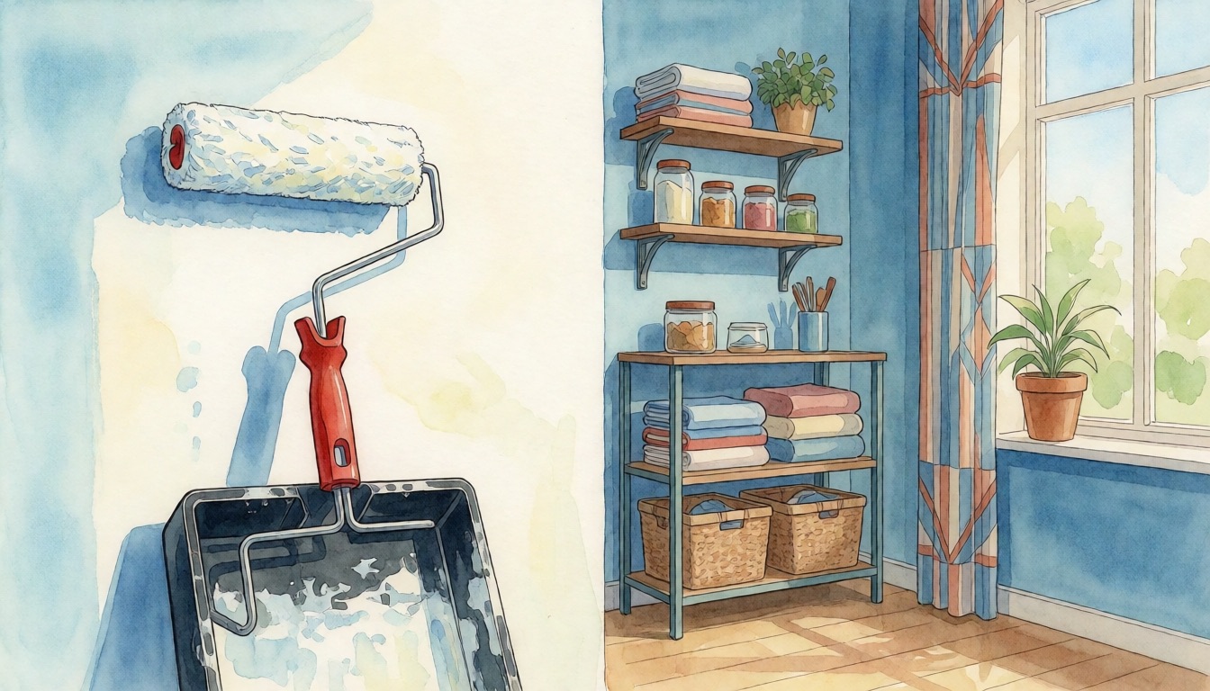 Preparing Your Home to Sell: Staging & Repairs — watercolor illustration