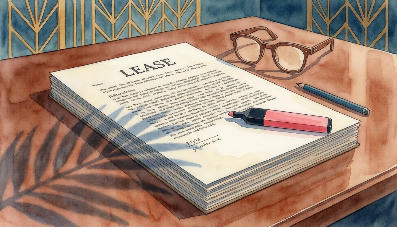 Understanding Your Florida Lease — watercolor illustration