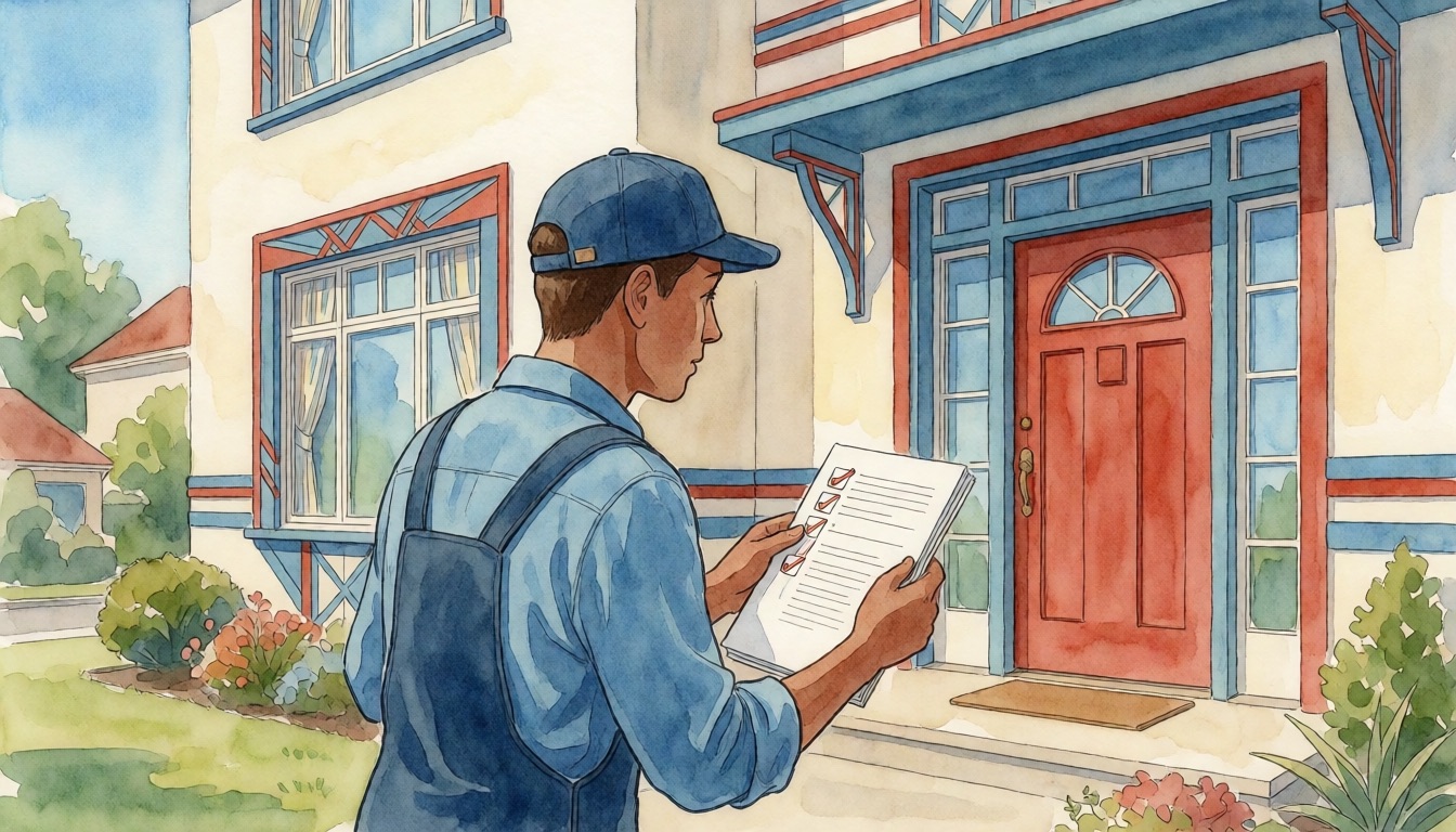 What to Look For When Buying a Home — watercolor illustration