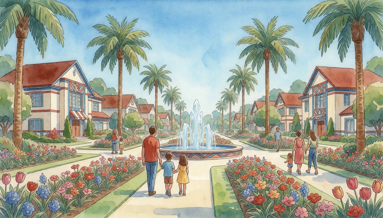 10 Reasons to Move to Coral Springs — watercolor illustration
